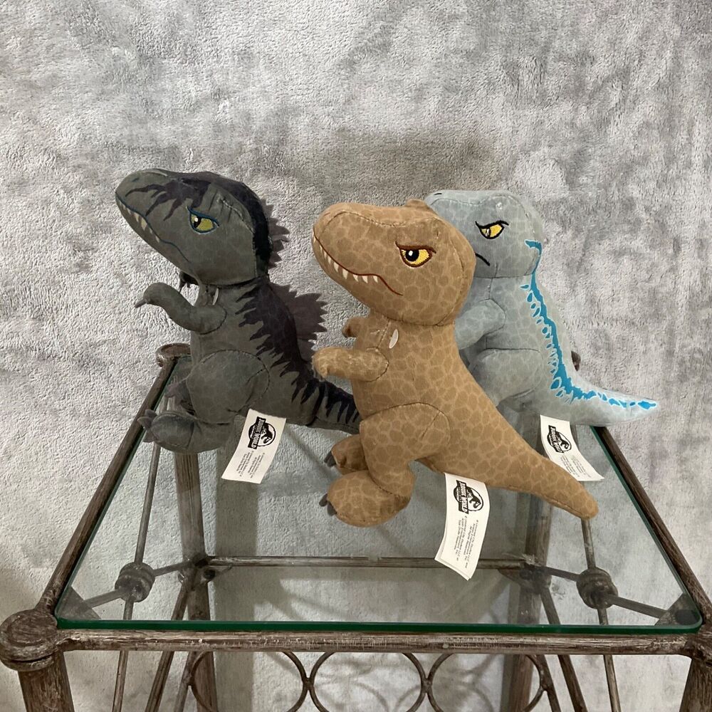 Jurassic World Universal Studios Park Stuffed Plush Dinosaur Figures • Lot Of 3